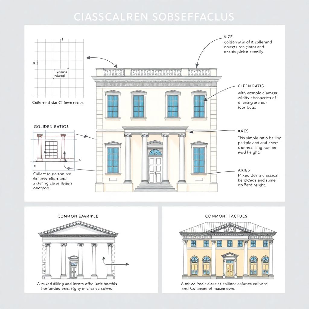 Классическая архитектура: принципы гарнитуры, пропорций и симметрии