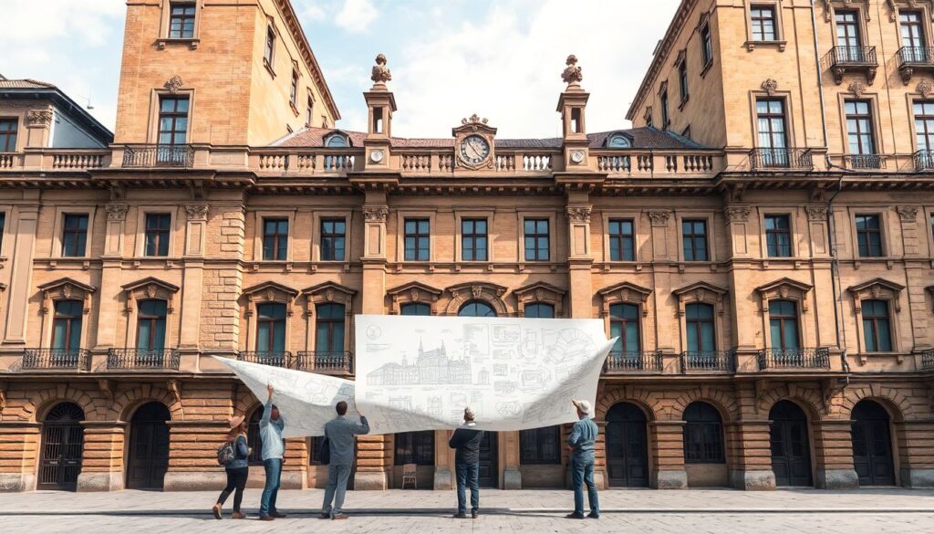 Реконструкция и адаптация исторических зданий под современные нужды - иллюстрация