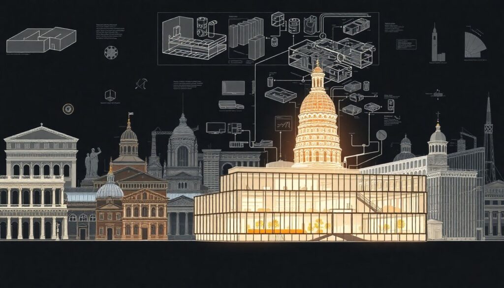 История архитектуры как источник дизайна современных проектов - иллюстрация