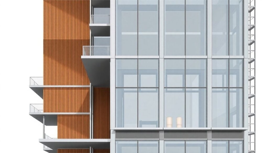 Современная архитектура: устойчивость и адаптивность фасадов - иллюстрация