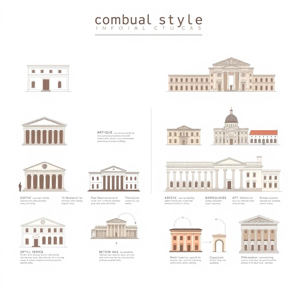 Эпохальные архитектурные стили и их характерные черты в истории зодчества