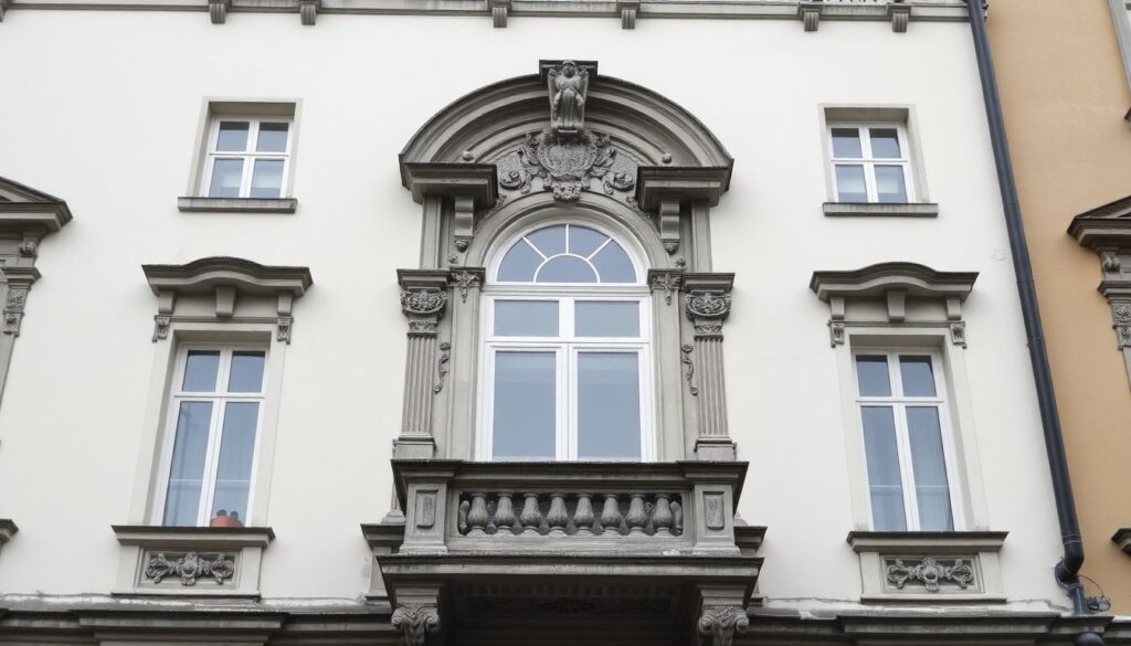 Сохранение исторического духа через фасады зданий - иллюстрация