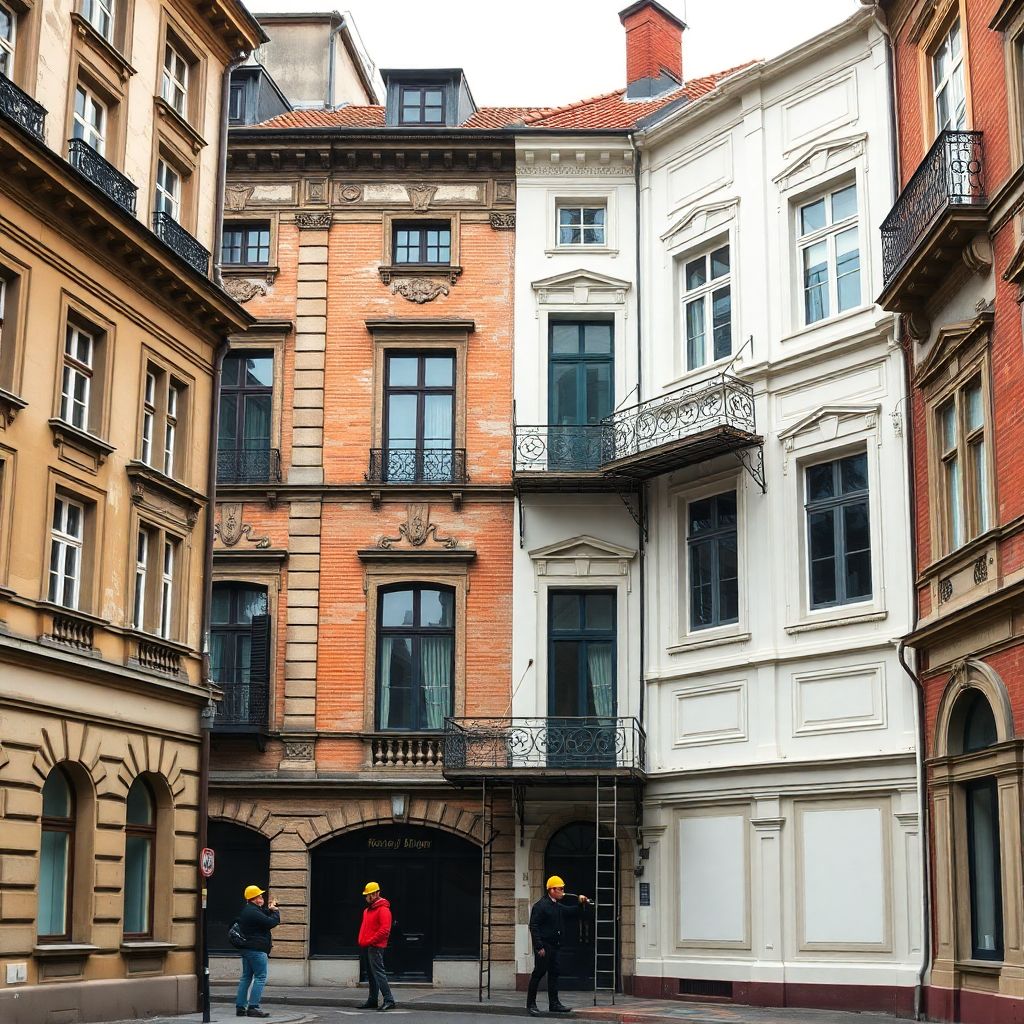 Сохранение исторического духа города через аутентичные фасады зданий