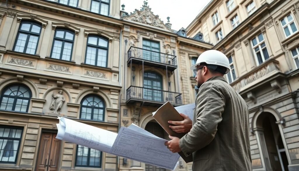 Металлические конструкции в фасадах исторических зданий - иллюстрация